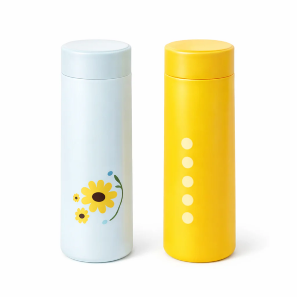 Product image: bee-printed-glass-water-bottle-white-orange-nazzcollections.jpg Product gallery: same image for now