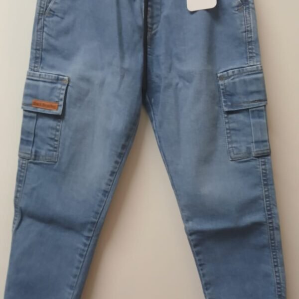 Denim Jogger Pant for Boys Light Blue