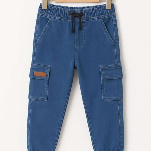 Denim Jogger Pant for Boys Medium Blue
