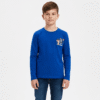 Boys full sleeve character T-shirt in blue colour