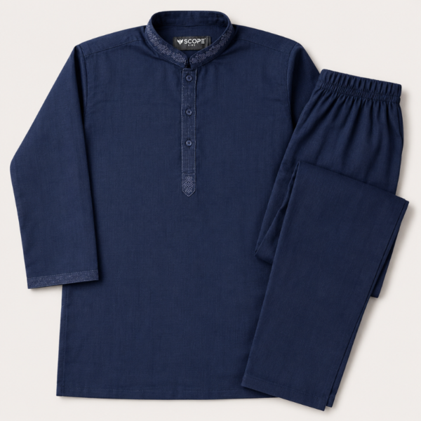 Blue Scope Kurta Trouser for Boys