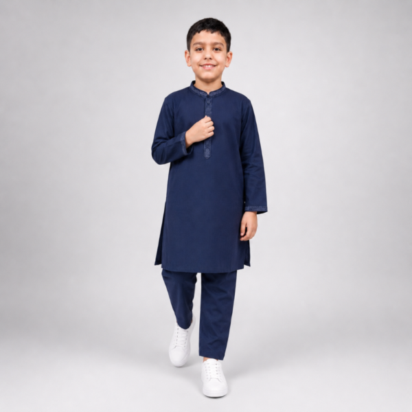 Alternative view of Blue Scope Kurta Trouser for Boys